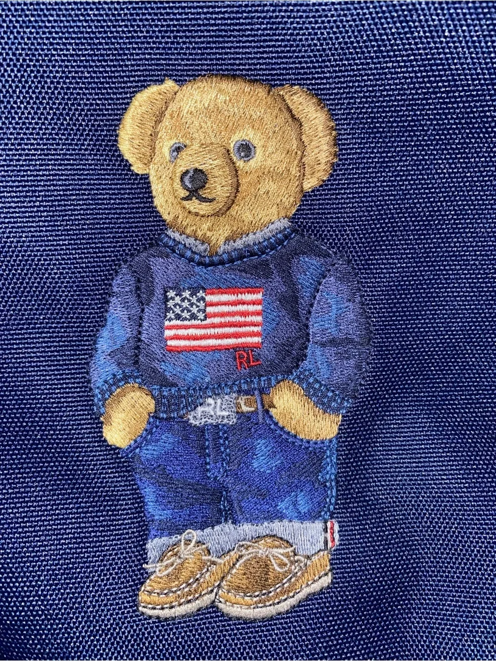 Polo by Ralph Lauren Navy Kids Backpack with Polo Bear Embroidery